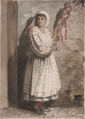 Los 6700 - Ehrenberg, Carl - Sizilianerin am Spinnrocken - 0 - thumb