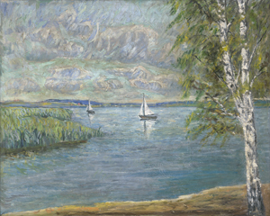 Lot 7009, Auction  126, Brockhusen, Theo von, Segelboote auf dem Schwielowsee bei Baumgartenbrück