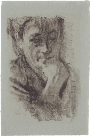 Lot 7039, Auction  126, Kollwitz, Käthe, Frau, das Kinn in die rechte Hand gestützt