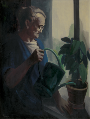 Los 7132 - Strempel, Horst - Alte Frau mit Gießkanne - 0 - thumb