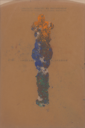 Lot 8064, Auction  126, Brodwolf, Jürgen, Figur vor Hügel mit Inschriften