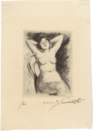 Lot 8073, Auction  126, Corinth, Lovis, Weiblicher Akt auf einem Stuhl