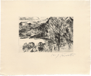 Lot 8083, Auction  126, Corinth, Lovis, Walchensee mit Jochberg; Winter am Walchensee