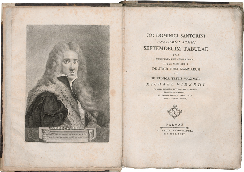 Lot 323, Auction  126, Santorini, Giovanni Domenico,  Septemdecim tabulae quas nun primum edit atque explicat 