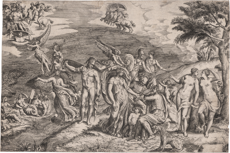 Lot 5030, Auction  126, Bonasone, Giulio, Das Parisurteil