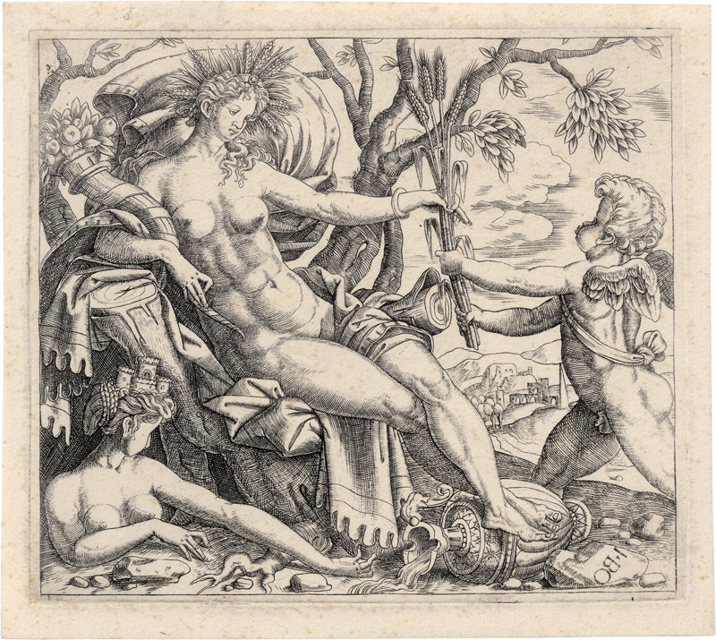 Lot 5031, Auction  126, Bonasone, Giulio, Ceres und Amor
