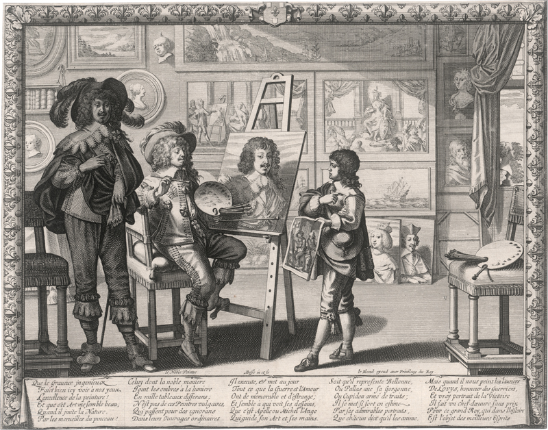 Lot 5032, Auction  126, Bosse, Abraham, Le noble peintre - Der Maler in seinem Atelier