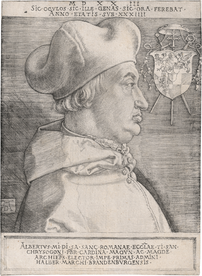 Lot 5086, Auction  126, Dürer, Albrecht, Kardinal Albrecht von Brandenburg, Bischof von Mainz 
