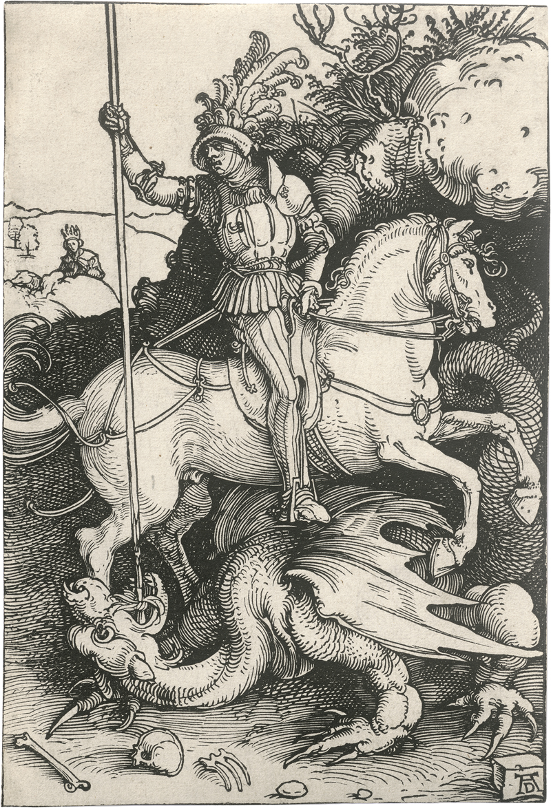 Lot 5105, Auction  126, Dürer, Albrecht, Der hl. Georg zu Pferd