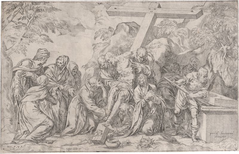 Lot 5118, Auction  126, Farinati, Orazio, Die Kreuzabnahme