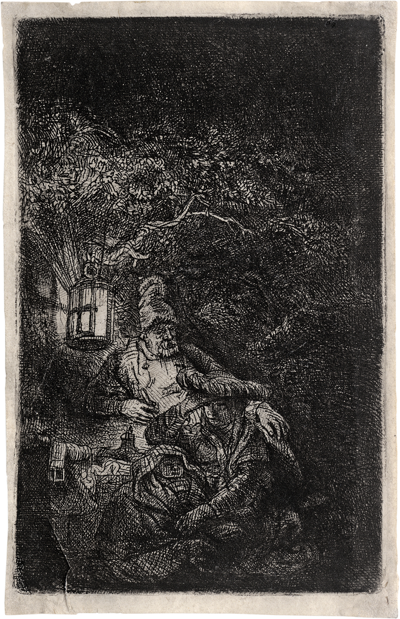 Lot 5194, Auction  126, Rembrandt Harmensz. van Rijn, Die Ruhe auf der Flucht, Nachtstück