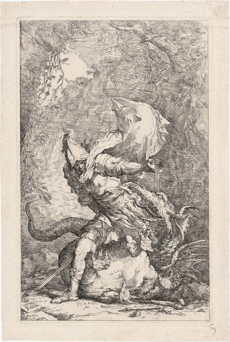Lot 5216, Auction 126, Rosa, Salvator, Jason und der Drache