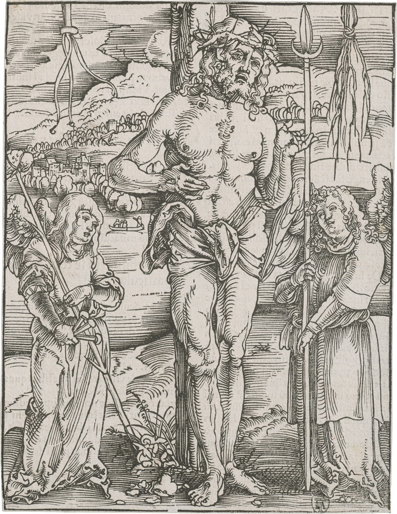 Lot 5232, Auction 126, Schäufelein, Hans, Vier Blatt aus der Passion: Kaiphas, Kreuz, Kreizigung