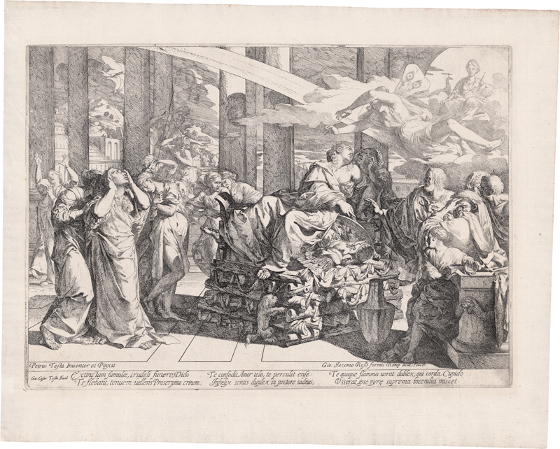 Lot 5239, Auction 126, Testa, Giovanni Cesare, Dido auf dem Scheiterhaufen