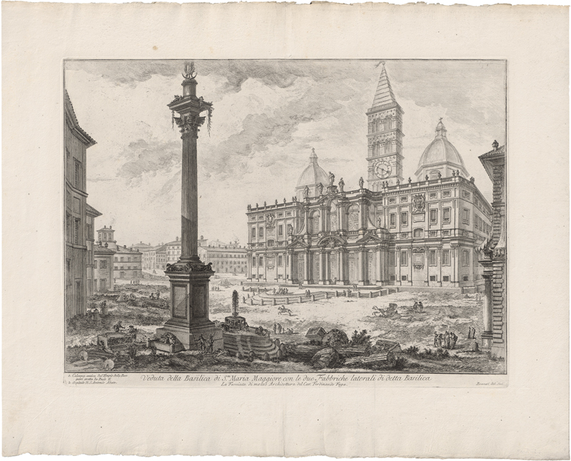 Lot 5314, Auction  126, Piranesi, Giovanni Battista, Veduta della Basilica di Sta Maria Maggiore