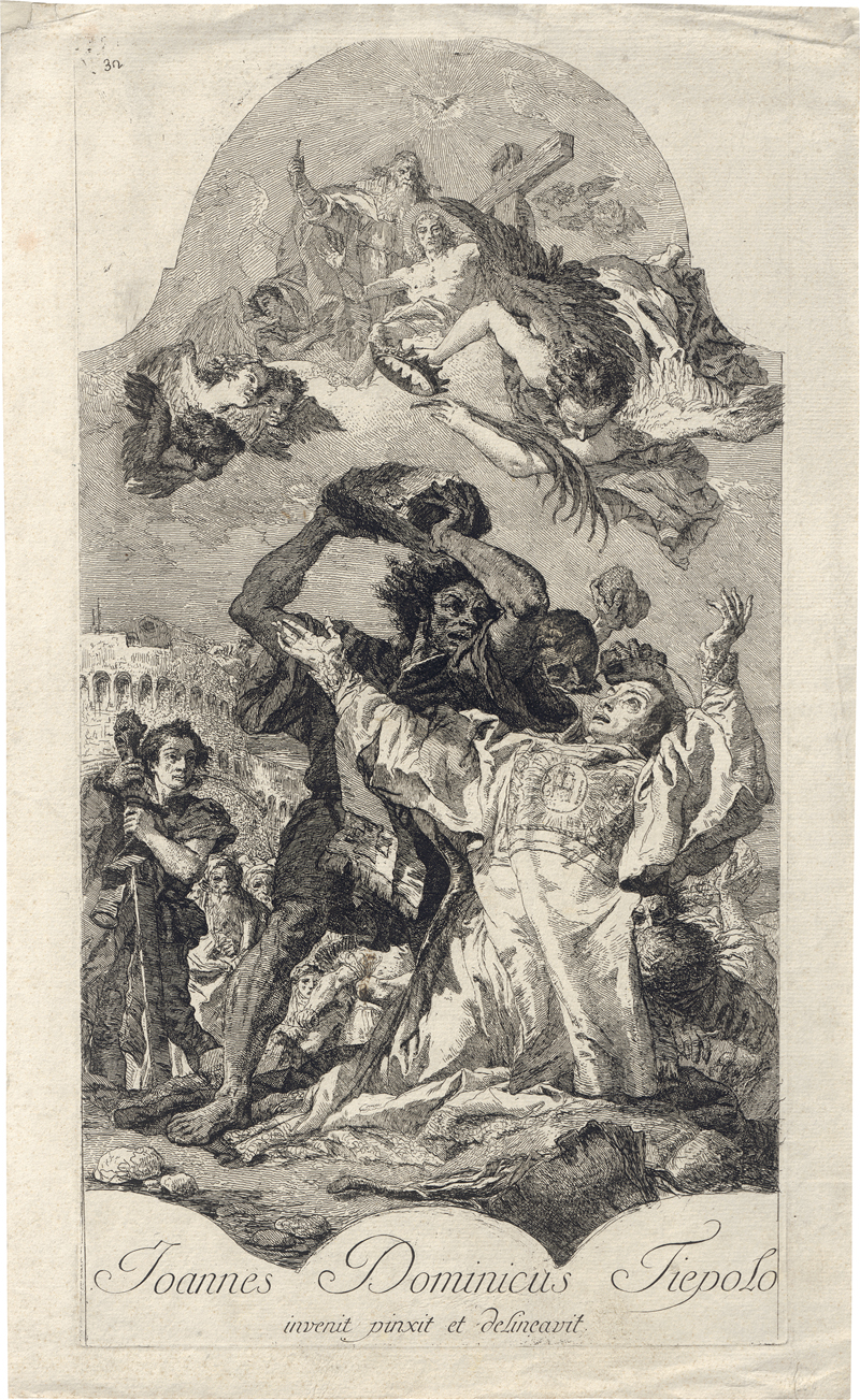Lot 5333, Auction 126, Tiepolo, Giovanni Domenico, Die Steinigung des hl. Stephanus