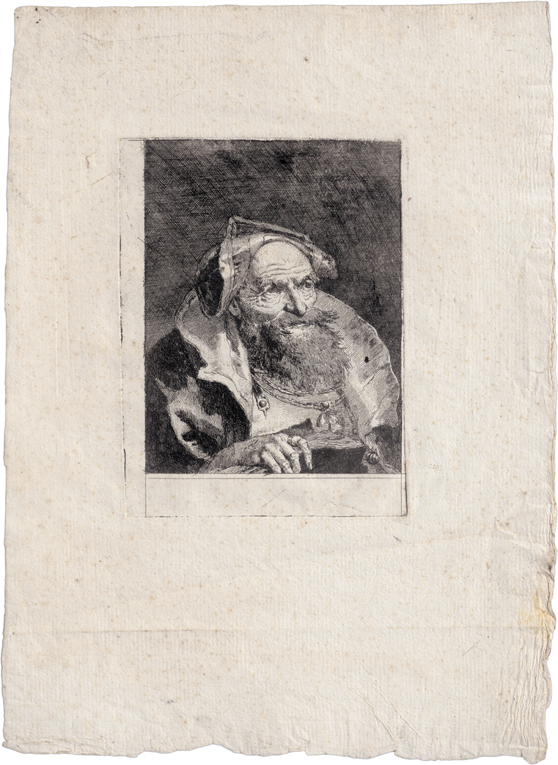 Lot 5335, Auction  126, Tiepolo, Giovanni Domenico, Alter Mann mit Buch