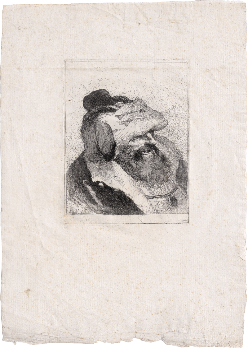 Lot 5336, Auction  126, Tiepolo, Giovanni Domenico, Alter Mann, die Kappe in die Stirn gezogen