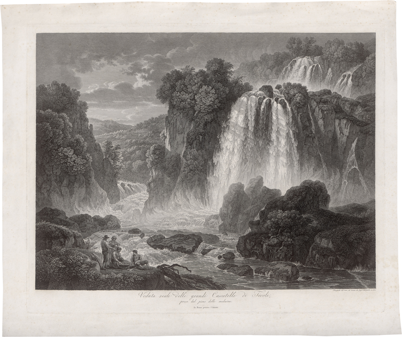 Lot 5364, Auction  126, Gmelin, Wilhelm Friedrich, Veduta reale delle grandi Cascatelle di Tivoli