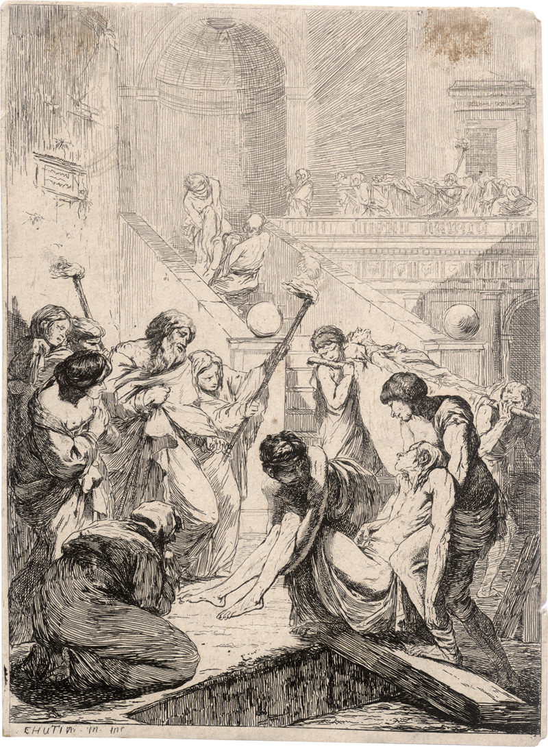 Lot 5599, Auction  126, Hutin, Charles François, Die Grablegung