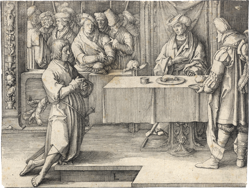 Lot 5607, Auction 126, Leyden, Lucas van, Joseph deutet Pharaos Träume