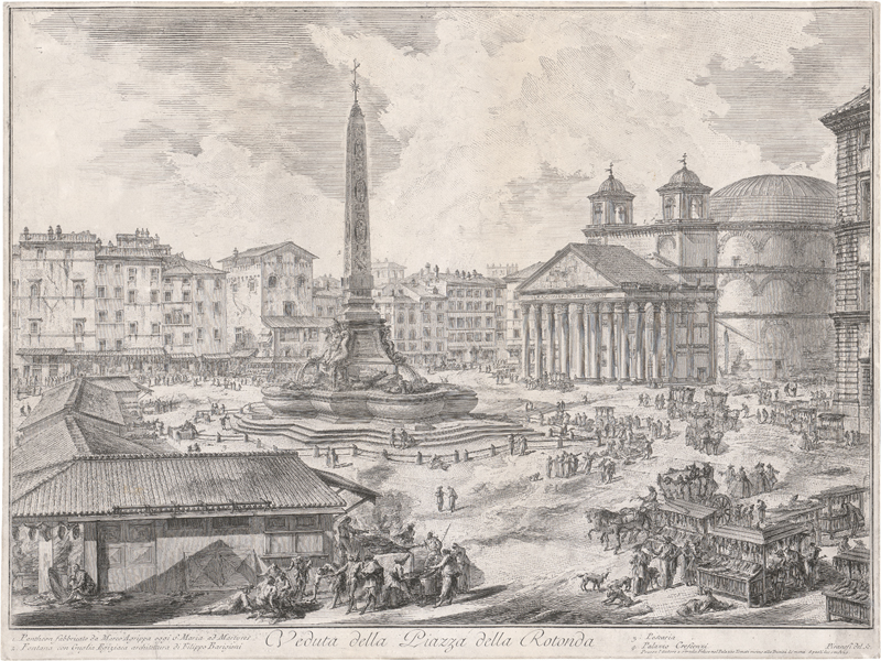 Lot 5651, Auction  126, Piranesi, Giovanni Battista, Veduta della Piazza della Rotonda