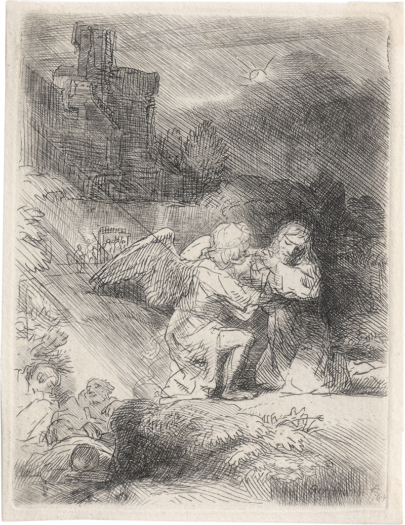 Lot 5668, Auction  126, Rembrandt Harmensz. van Rijn, Christus am Ölberg