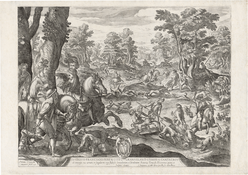 Lot 5700, Auction  126, Tempesta, Antonio, Jagdszene