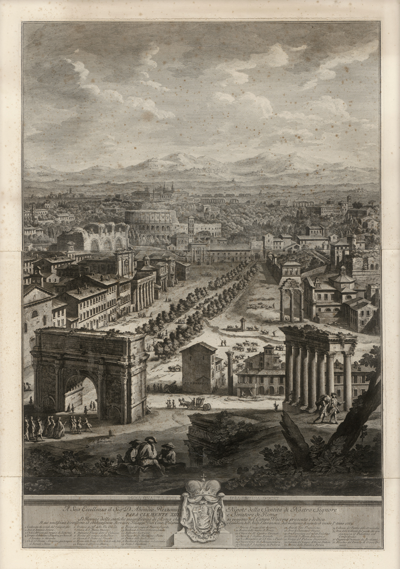 Lot 5704, Auction  126, Vasi, Giuseppe, Blick auf das Forum Romanum