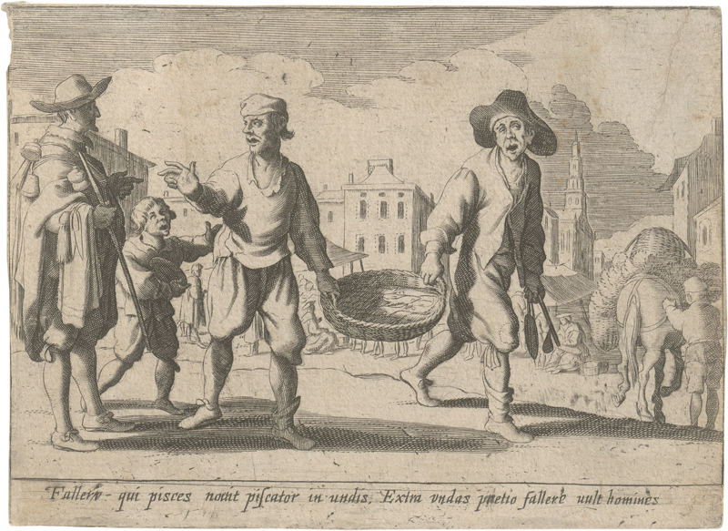 Lot 5712, Auction  126, Wael, Cornelis de, Die Fischverkäufer