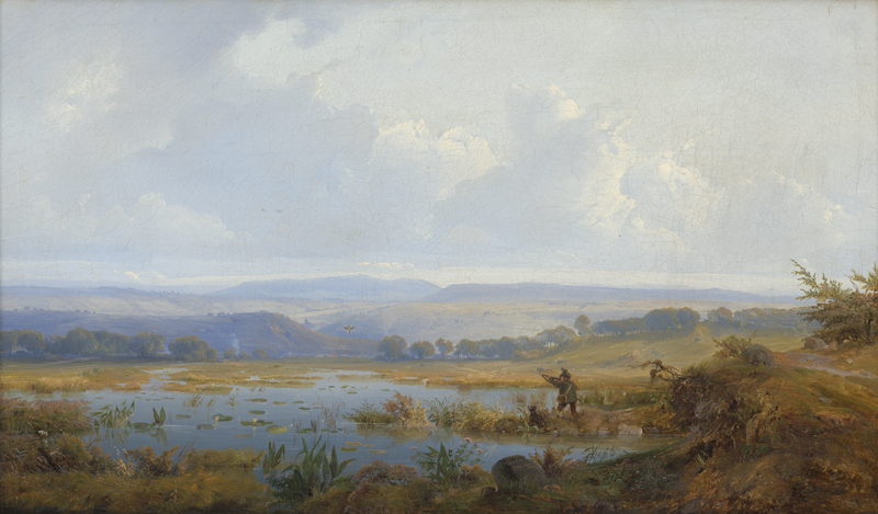 Lot 6064, Auction  126, Heinzmann, Carl Friedrich, Entenjagd im Murnauer Moos