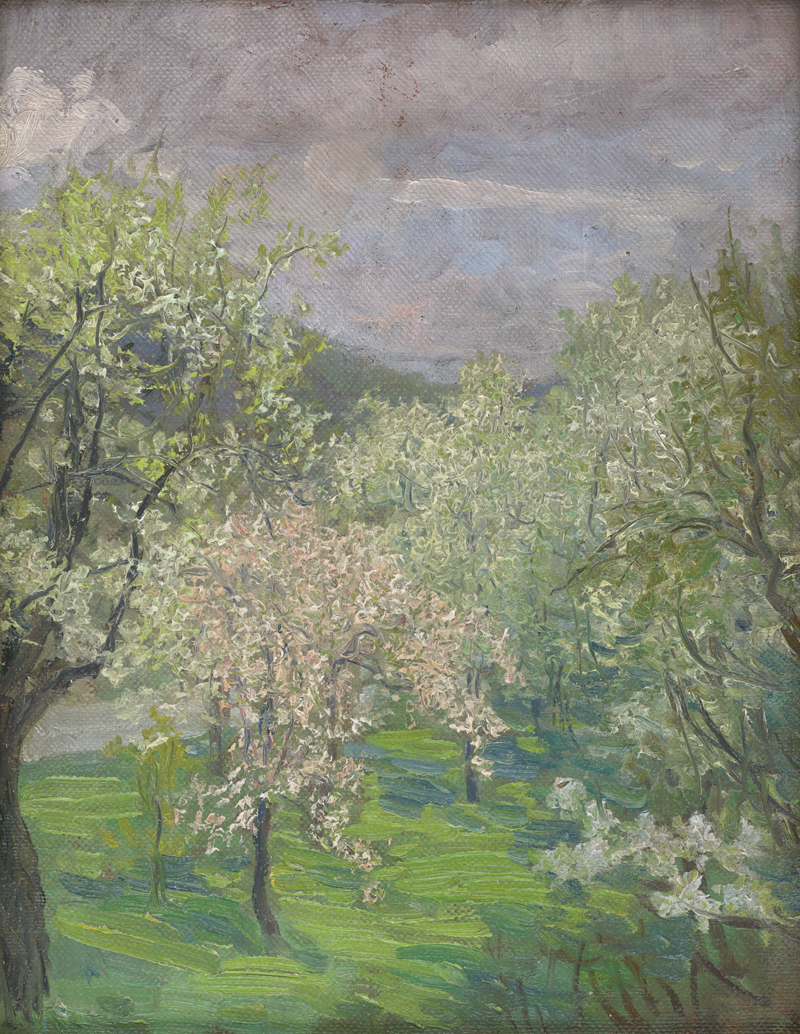 Lot 6211, Auction  126, Goltz, Alexander Demetrius, Blühende Obstbäume in der Wachau