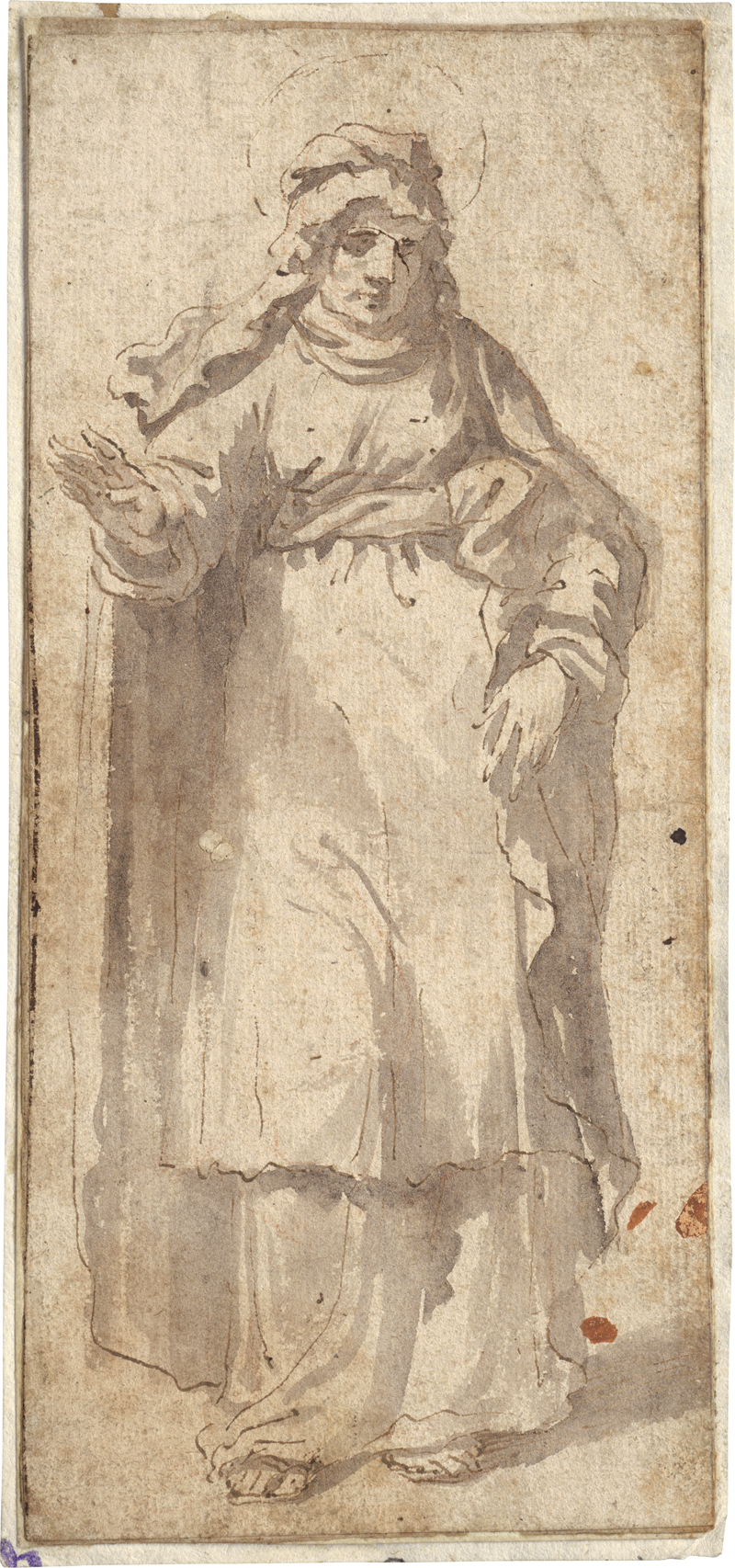 Lot 6516, Auction 126, Italienisch, 17. Jh. Die hl. Anna, stehend