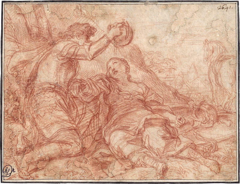 Lot 6522, Auction 126, Italienisch, 17. Jh. Tankred tauft die sterbende Clorinde