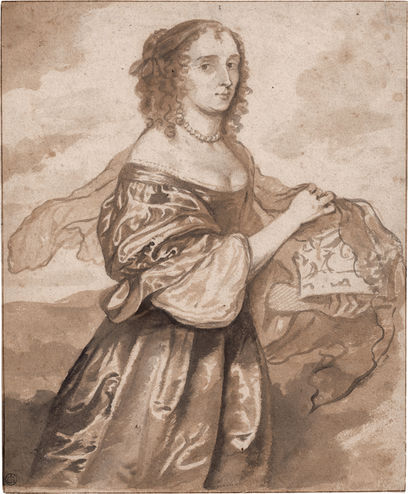 Lot 6543, Auction  126, Netscher, Caspar, Bildnis der Jane Lane, Lady Fisher, die Königskrone mit einem Schleier verhüllend