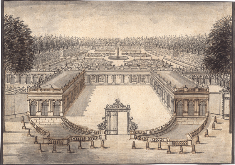 Lot 6547, Auction 126, Diesel, Matthias, Grand Trianon in Versailles: Prospect des königl. Lust und Gartengebäu Trianon nechst Versailles