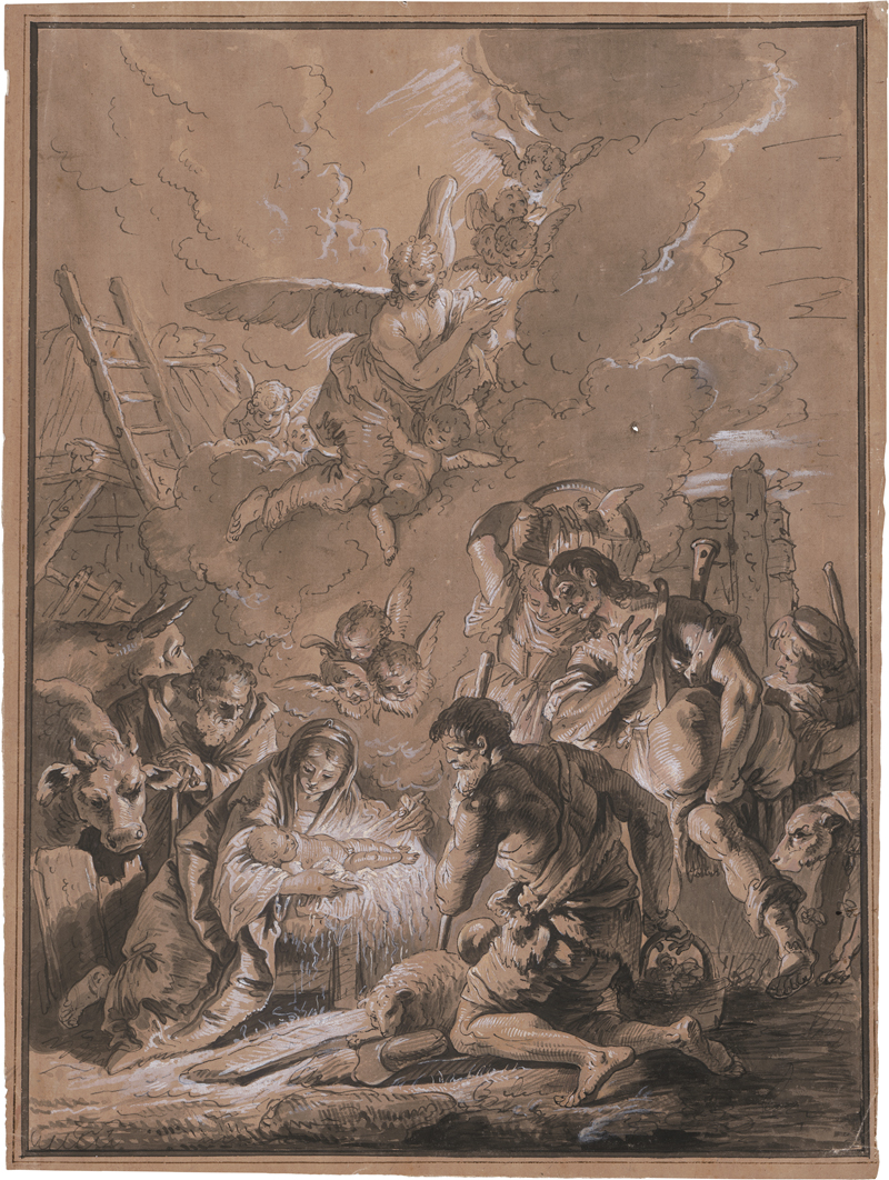 Lot 6560, Auction  126, Oberitalienisch, um 1730/40. Die Anbetung der Hirten