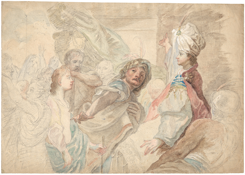 Lot 6562, Auction  126, Süddeutsch, spätes 18. Jh. Joseph vor dem Pharao