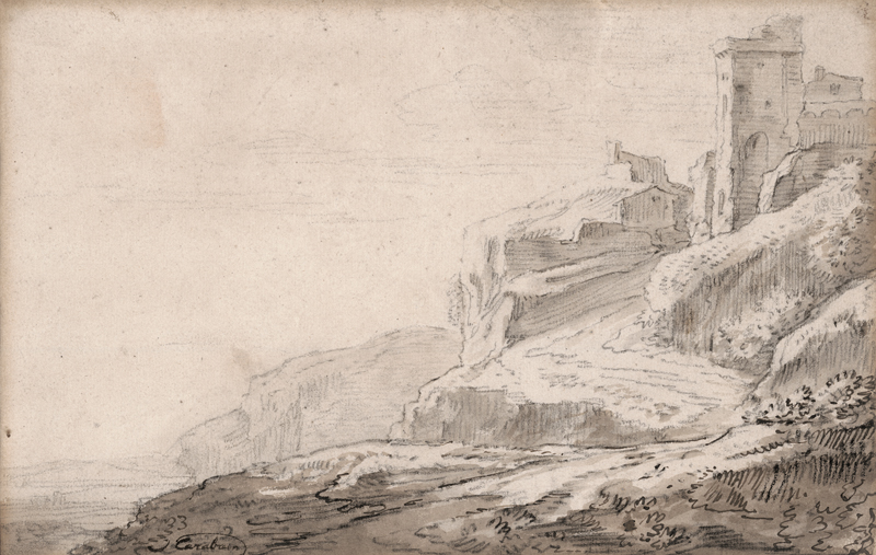 Lot 6660, Auction 126, Carabain, Jacques François Joseph, Steiler Weg zum Kastell