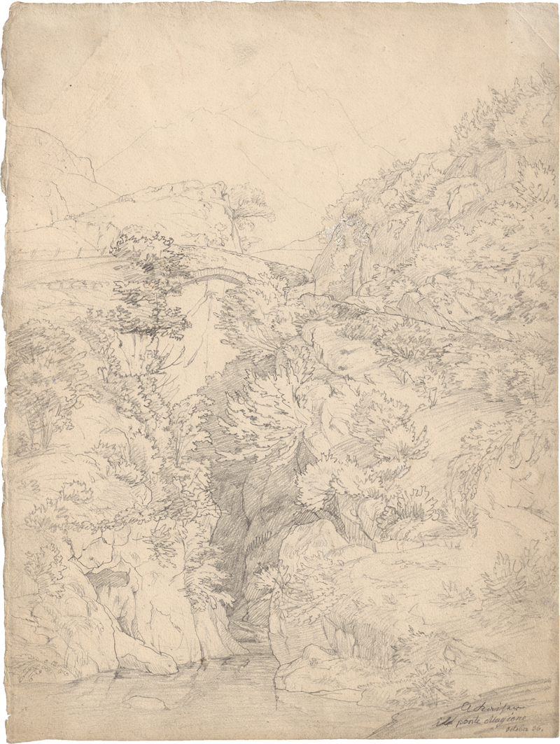 Lot 6691, Auction  126, Kaiser, Adolph, Die Brücke in der Via Mala