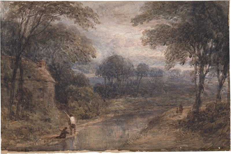 Lot 6713, Auction 126, Linnell, John, Angler an einem Fluss