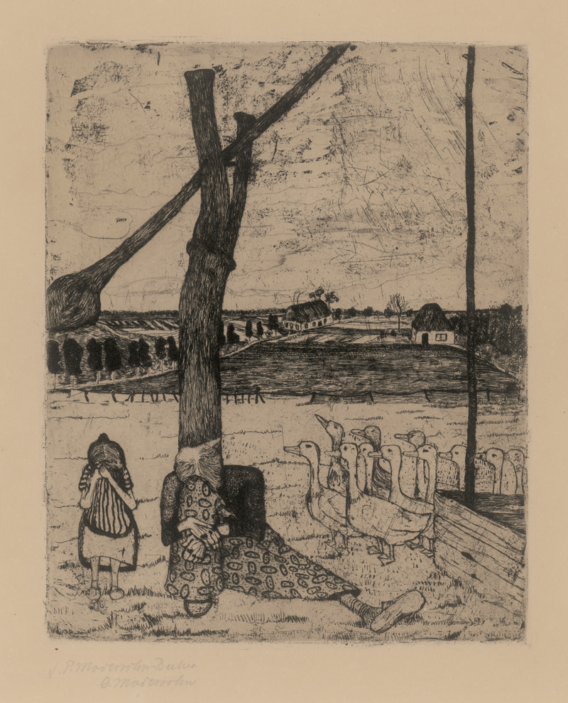 Lot 7003, Auction 126, Modersohn-Becker, Paula, Die Gänsemagd