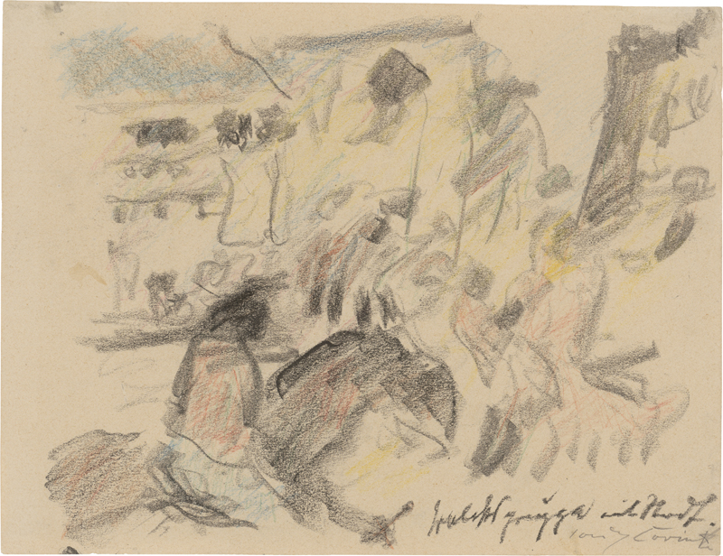 Lot 7034, Auction  126, Corinth, Lovis, Volksgruppe mit Stadt