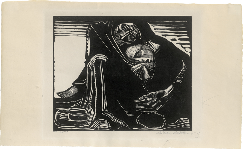 Lot 7040, Auction 126, Kollwitz, Käthe, Tod mit Frau im Schoß