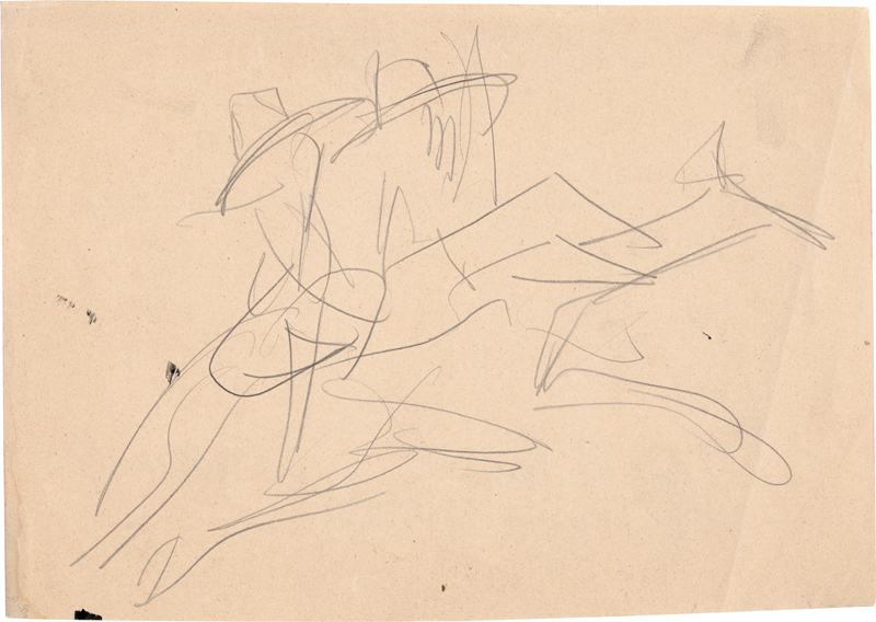 Lot 7052, Auction  126, Kirchner, Ernst Ludwig, Zwei Reiterinnen auf 3 Pferden (Zirkus)