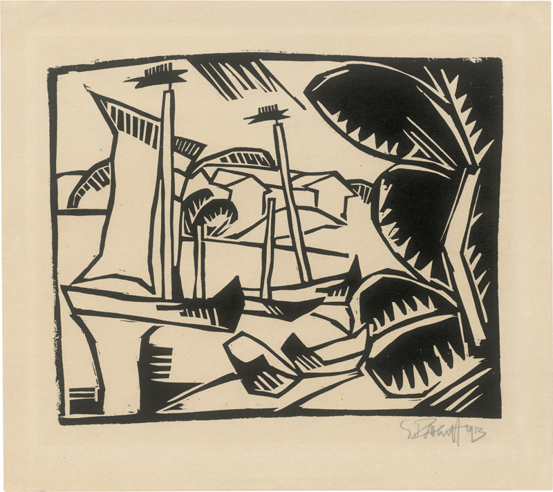 Lot 7056, Auction  126, Schmidt-Rottluff, Karl, Bucht an der Nehrung