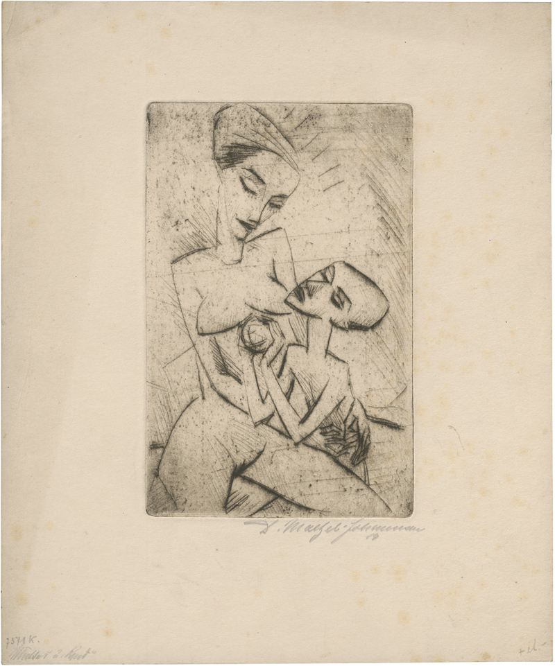 Lot 7077, Auction  126, Maetzel-Johannsen, Dorothea, Mutter und Kind