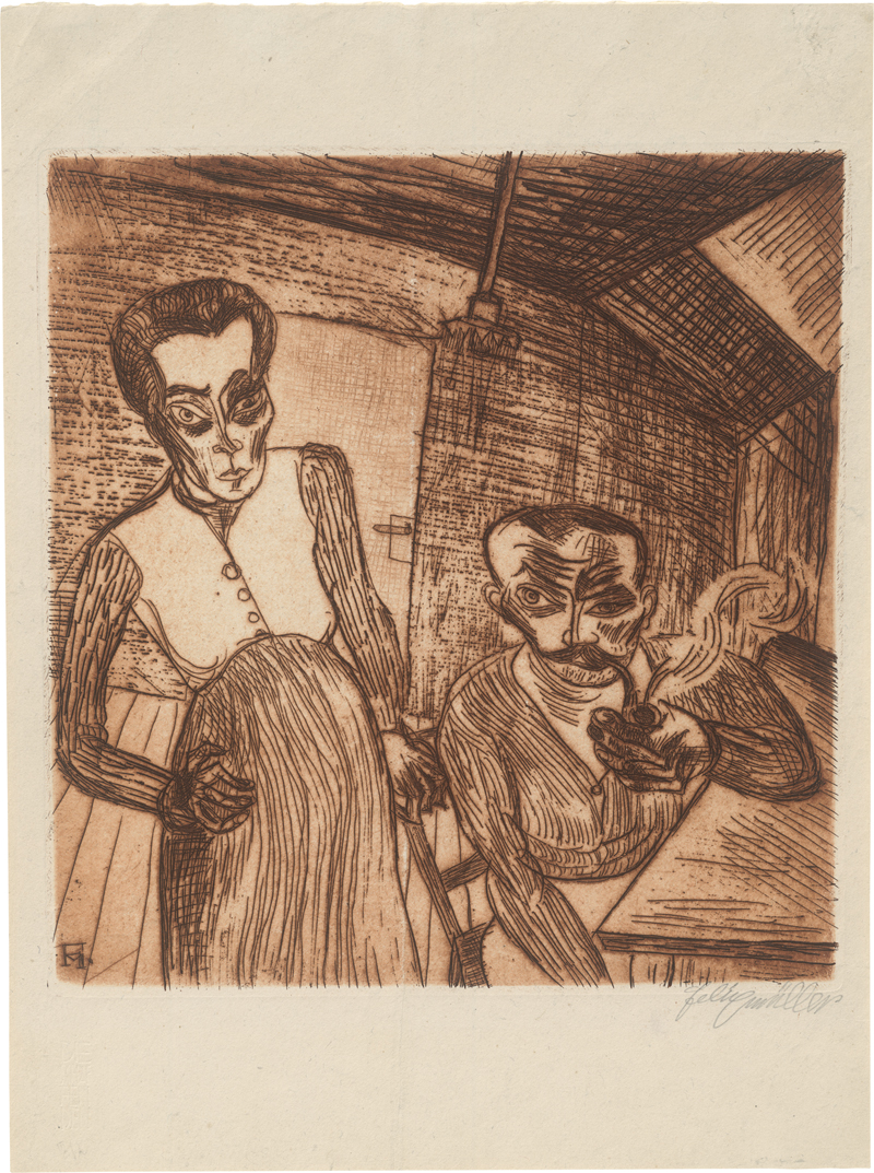 Lot 7082, Auction 126, Felixmüller, Conrad, Arbeiterpaar