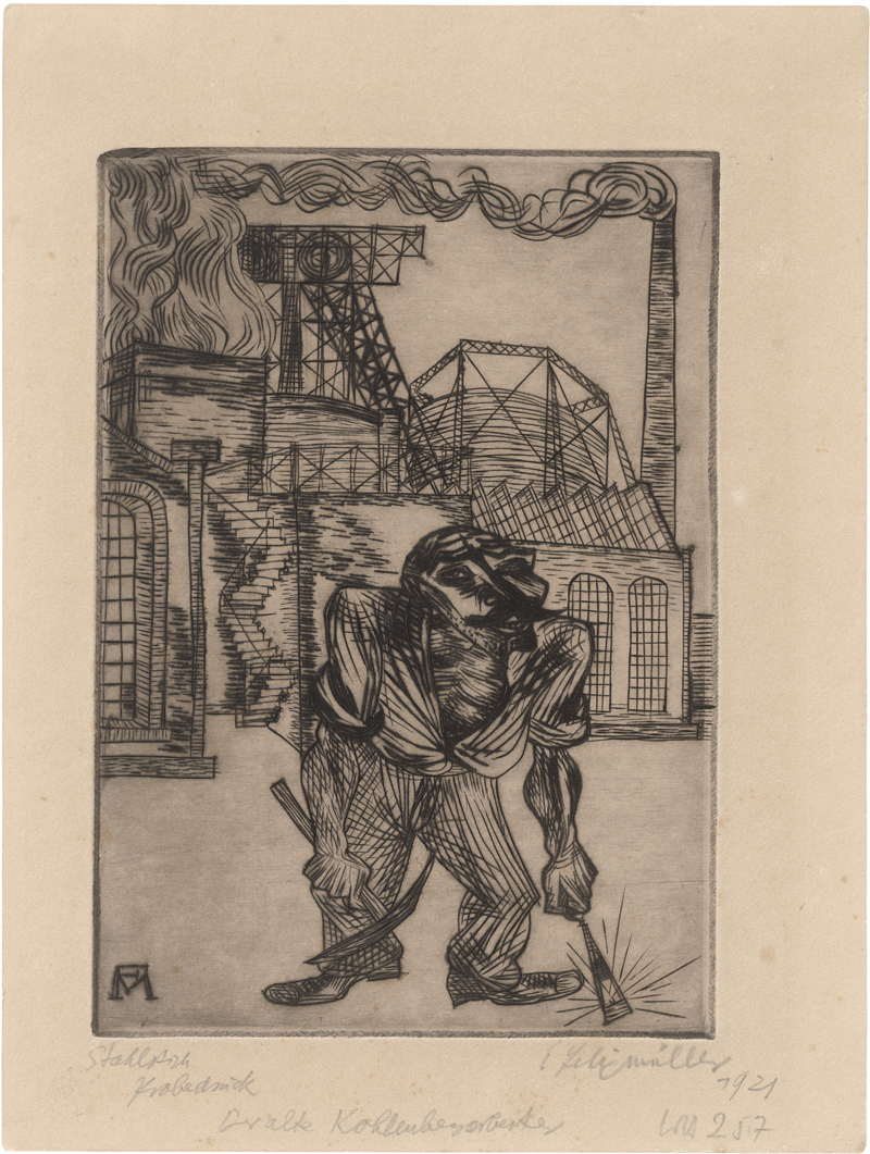 Lot 7083, Auction 126, Felixmüller, Conrad, Der alte Kohlenbergarbeiter (Der alte Kohlenarbeiter)