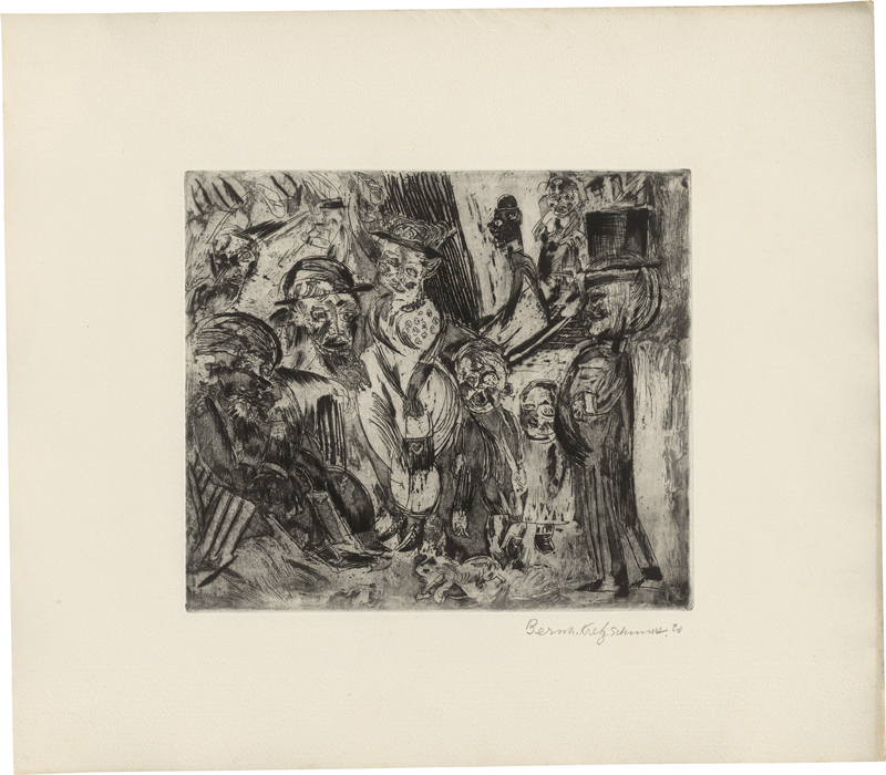 Lot 7096, Auction 126, Kretzschmar, Bernhard, Straßenszene mit Passanten